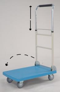 Plastic Platform Hand Truck with foldable and telescopic handle