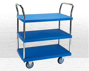 3 Shelf Plastic Trolley(PHL-423GS)
